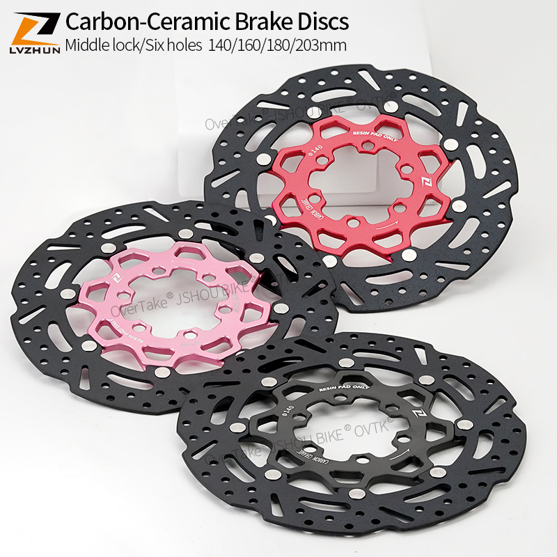 Carbon Ceramic Motorcycle Brake Rotor - Tarcze hamulcowe karbonowo-ceramiczne LVZHUN 140/160/180/203mm, ultralekkie,